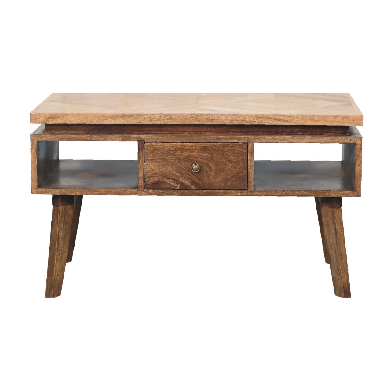 Stolik kawowy z naturalnych materiałów – naturalny, 80 cm