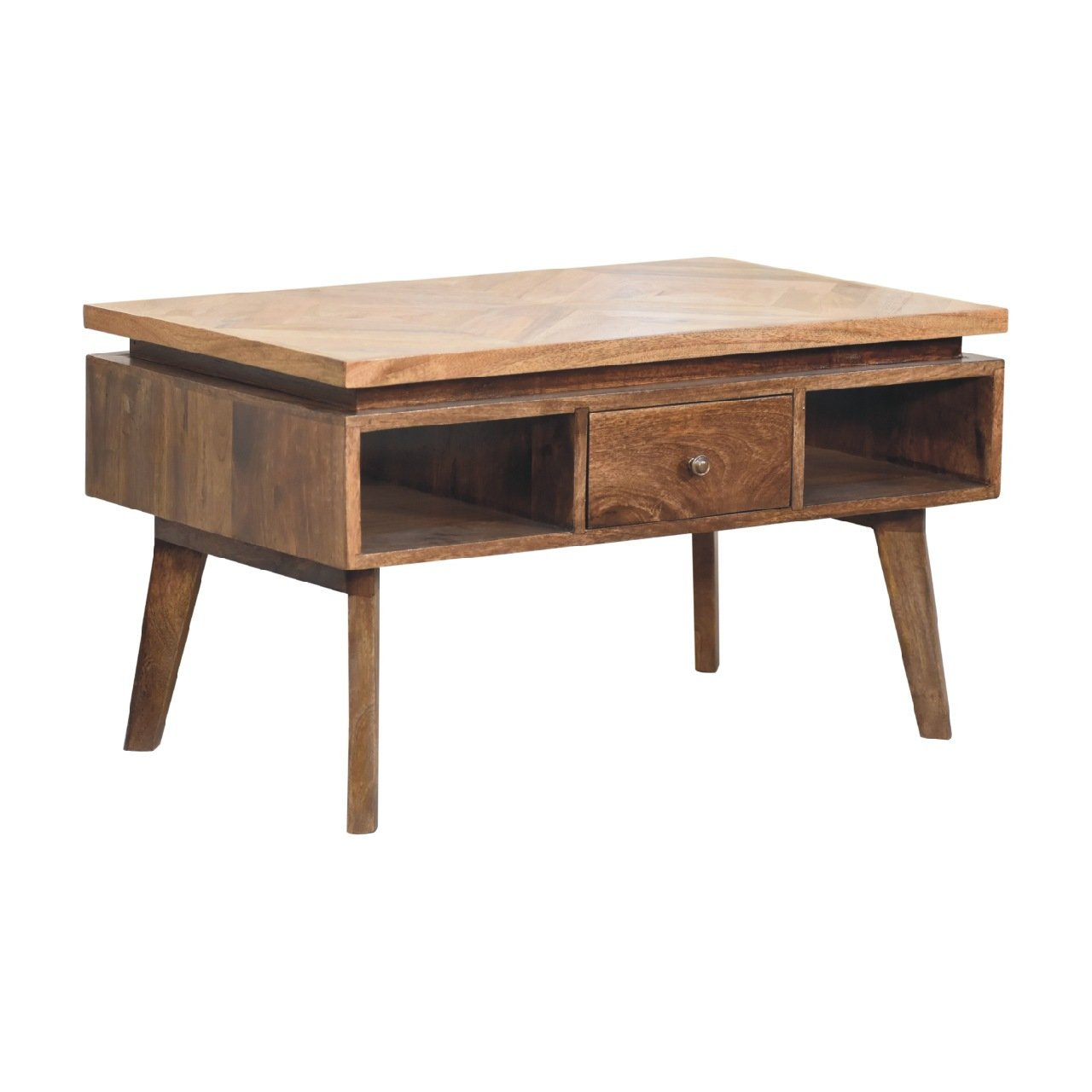 Stolik kawowy z naturalnych materiałów – naturalny, 80 cm - Image 2