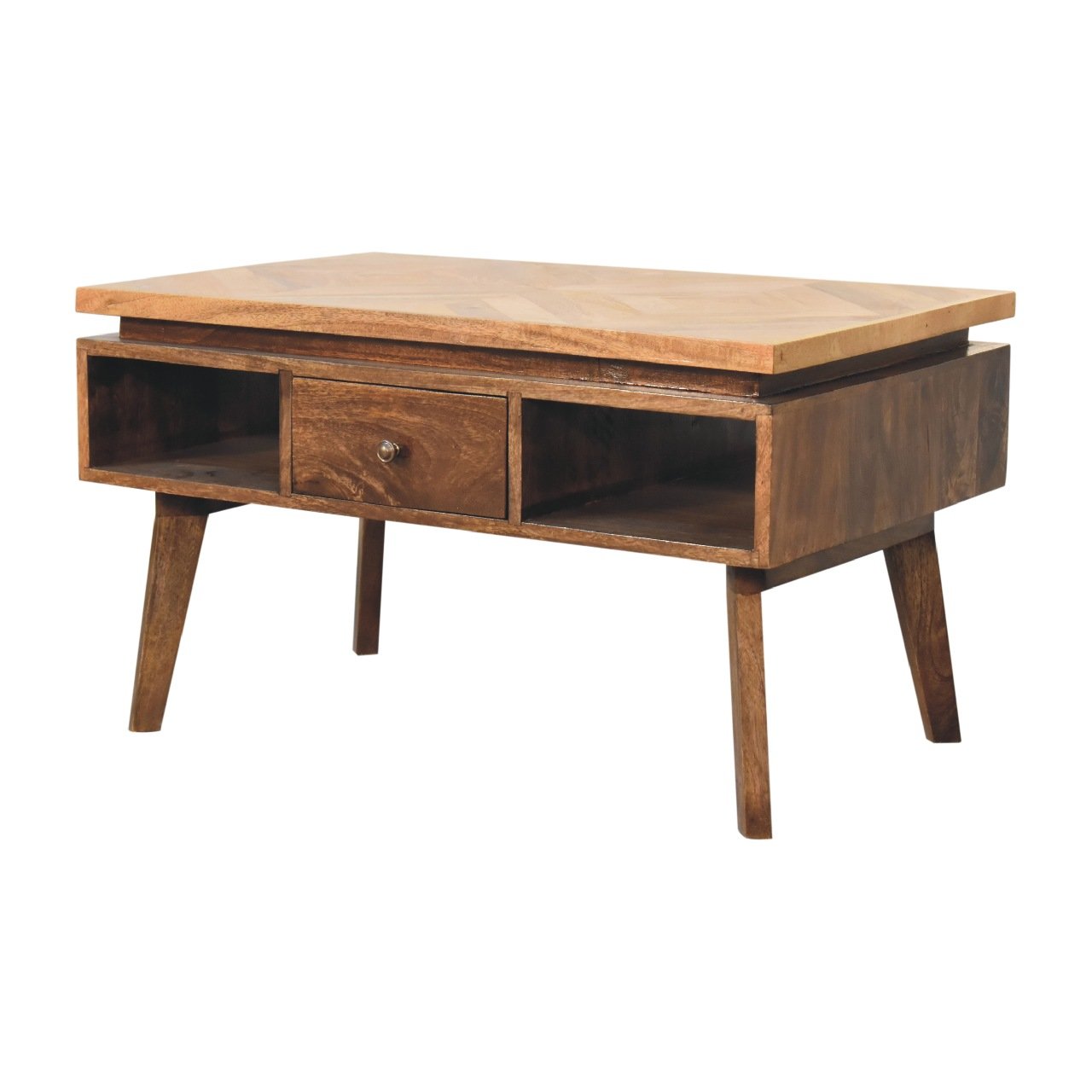 Stolik kawowy z naturalnych materiałów – naturalny, 80 cm - Image 3