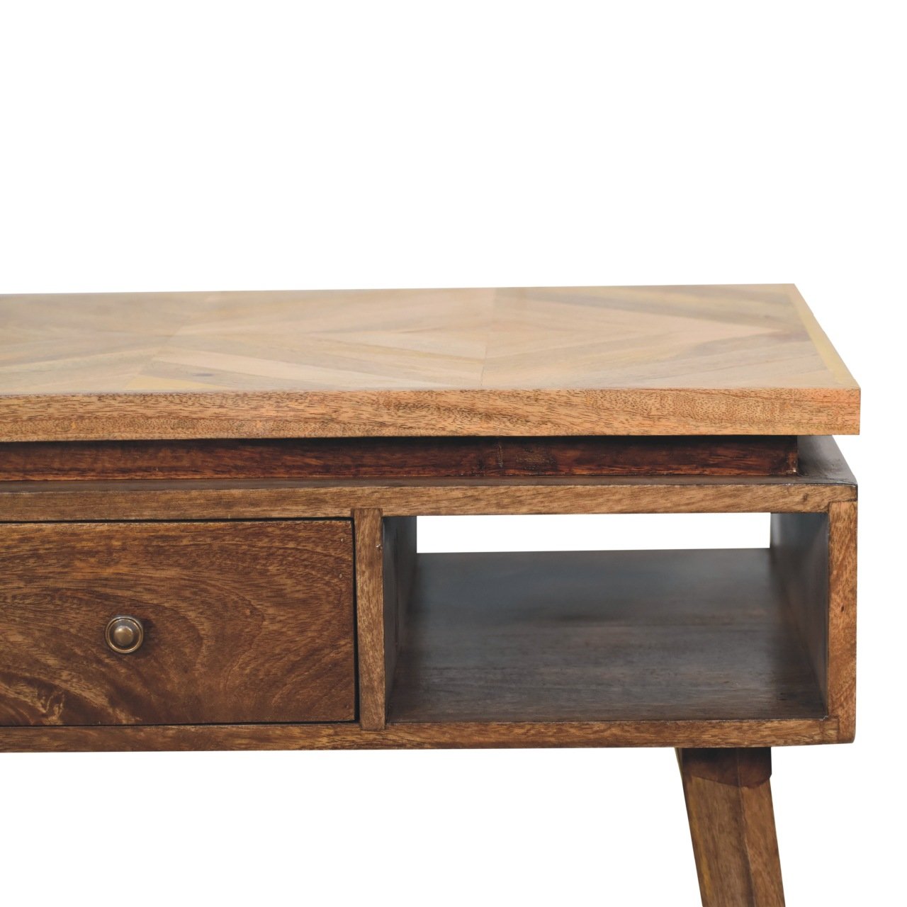Stolik kawowy z naturalnych materiałów – naturalny, 80 cm - Image 4