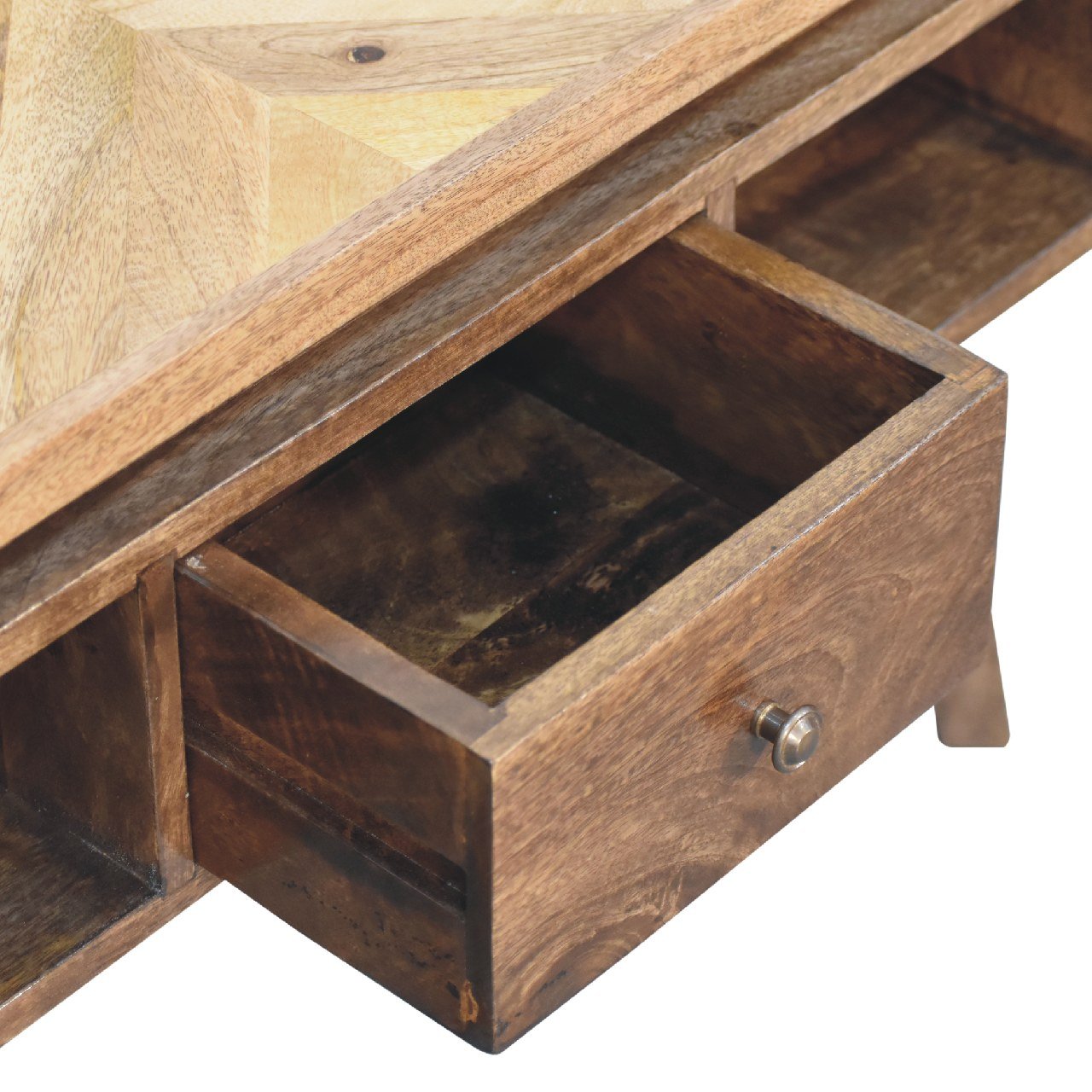 Stolik kawowy z naturalnych materiałów – naturalny, 80 cm - Image 5