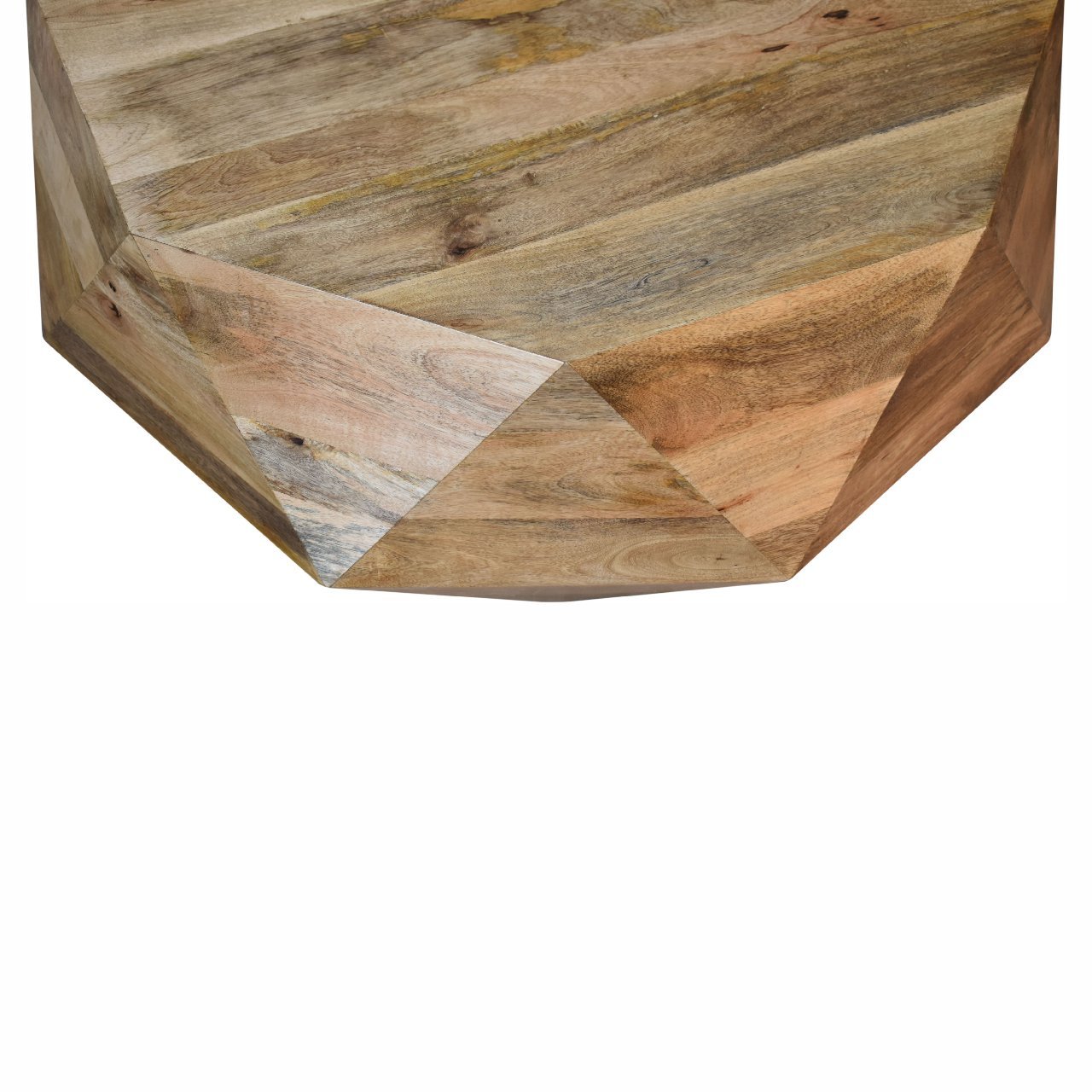 Stolik kawowy Artisan IN1855 – lite drewno mango, wykończenie dębowe - obrazek 4