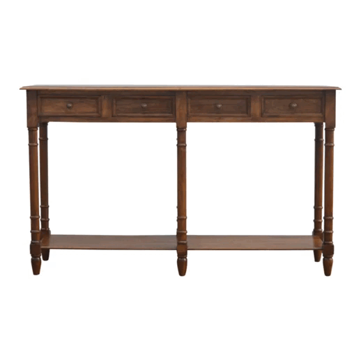 Stół z litego drewna mango – orzechowy, 150 cm - Image 8