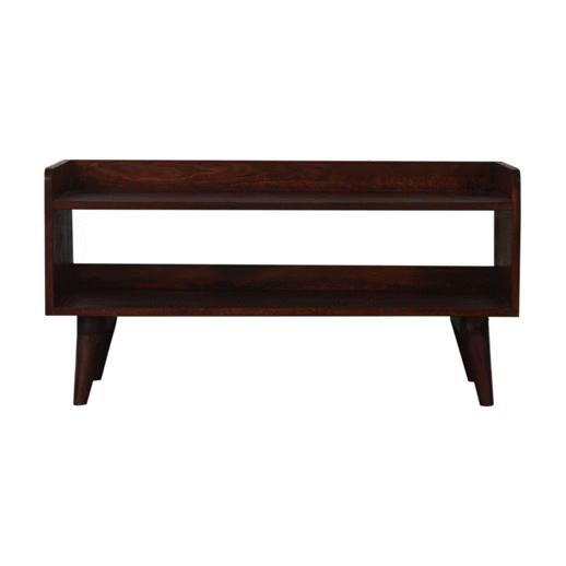 Ławka z litego drewna mango – 90 cm — model IN2106 - obrazek 10