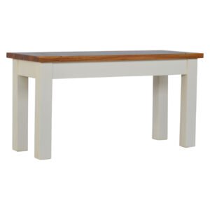 Ławka z litego drewna mango – jasna, 90 cm — model IN211