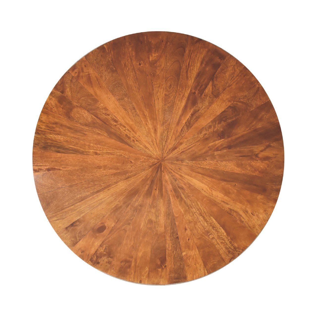 Stolik kawowy z naturalnych materiałów – kasztanowy, 90 cm - Image 8
