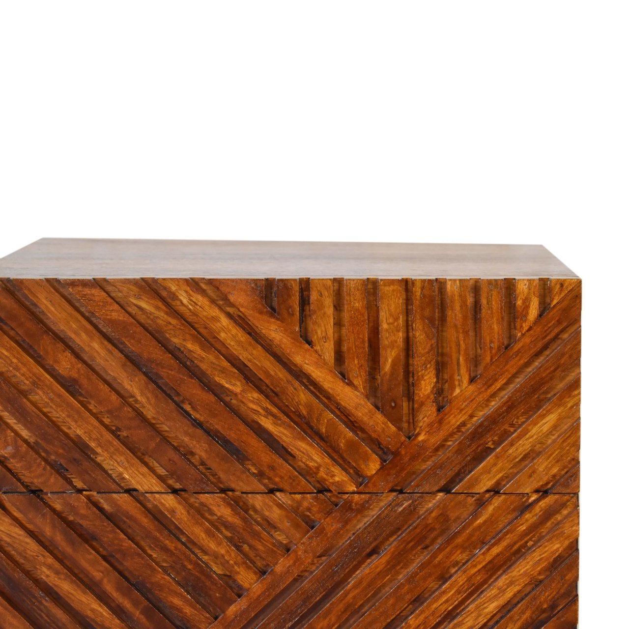 Szafka nocna Artisan IN2116 – lite drewno mango, wykończenie kasztanowe - Image 4