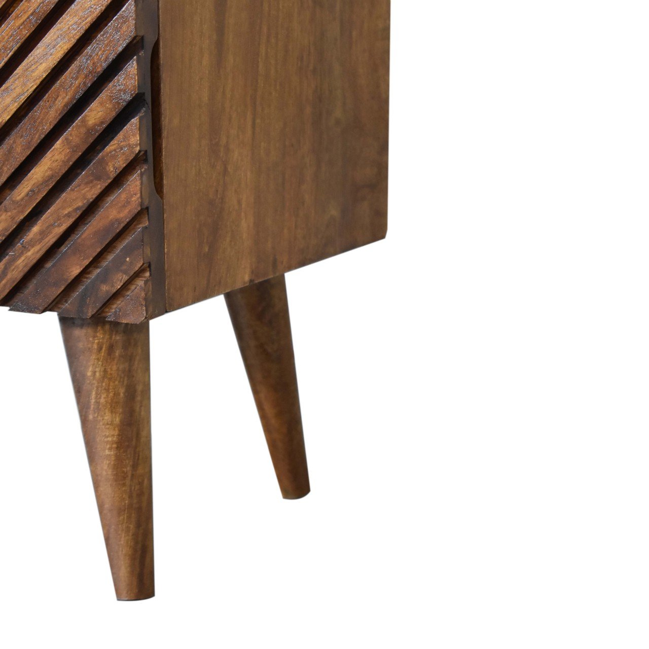 Szafka nocna Artisan IN2116 – lite drewno mango, wykończenie kasztanowe - Image 7