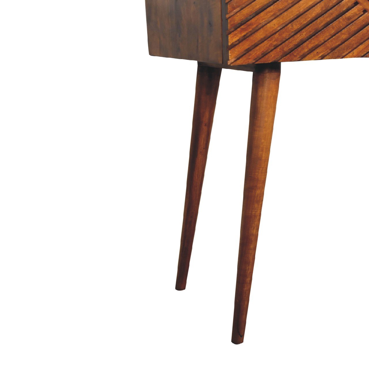 Stół z litego drewna mango – kasztanowy, 80 cm — model IN2119 - obrazek 7