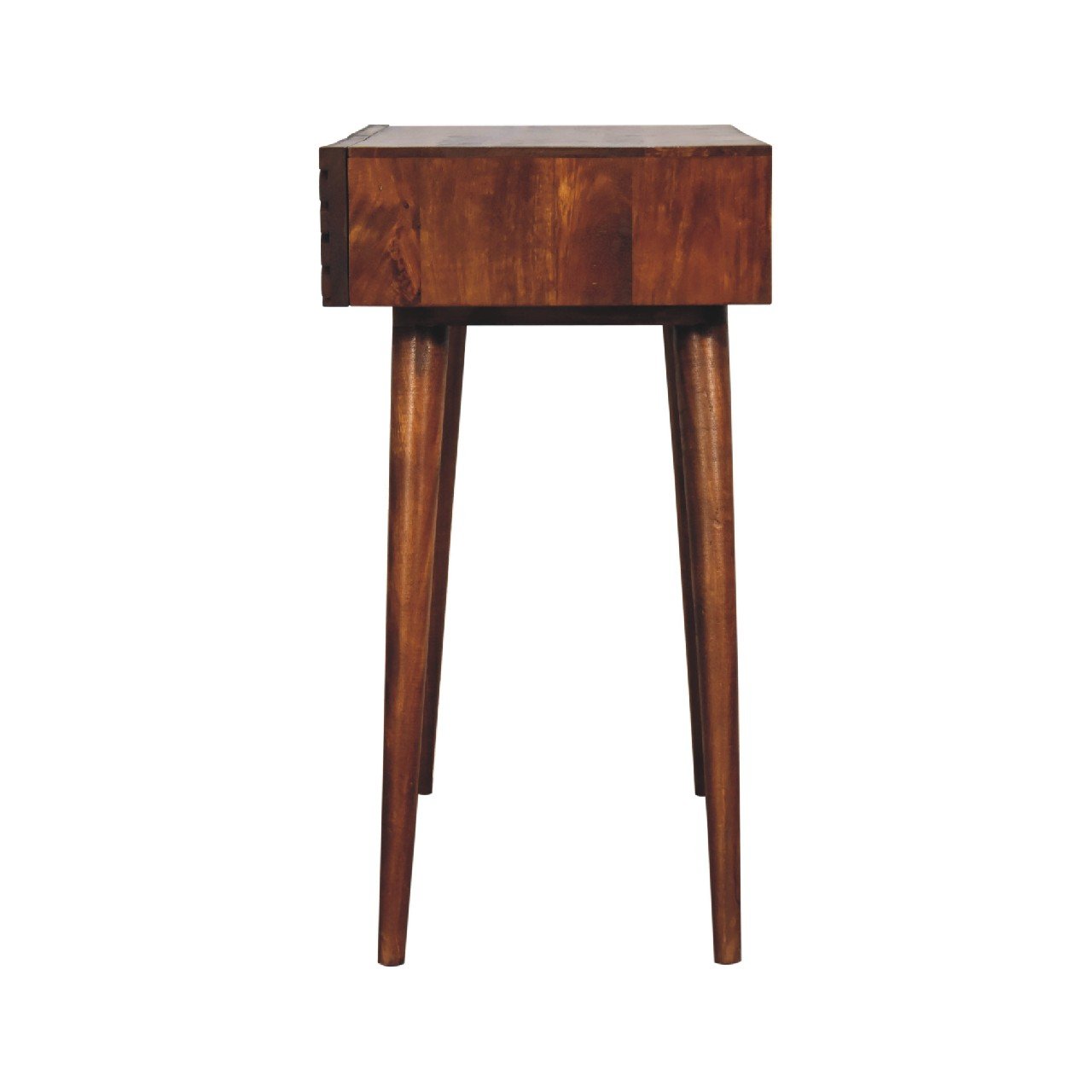 Stół z litego drewna mango – kasztanowy, 80 cm — model IN2119 - obrazek 8