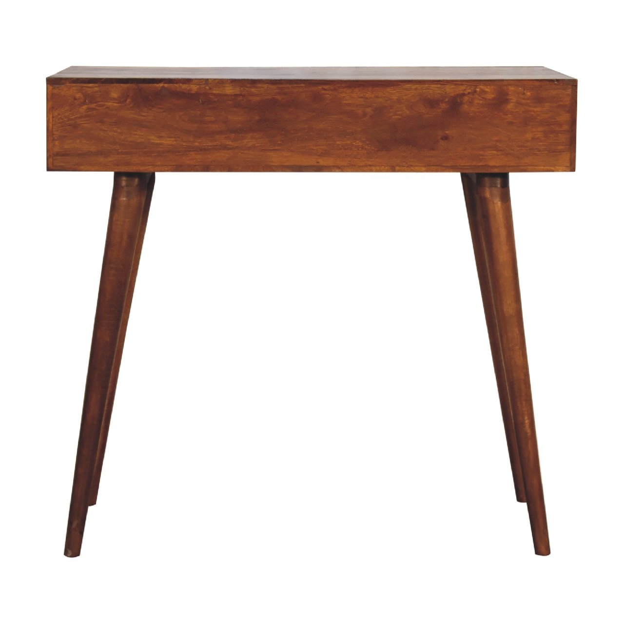 Stół z litego drewna mango – kasztanowy, 80 cm — model IN2119 - obrazek 9