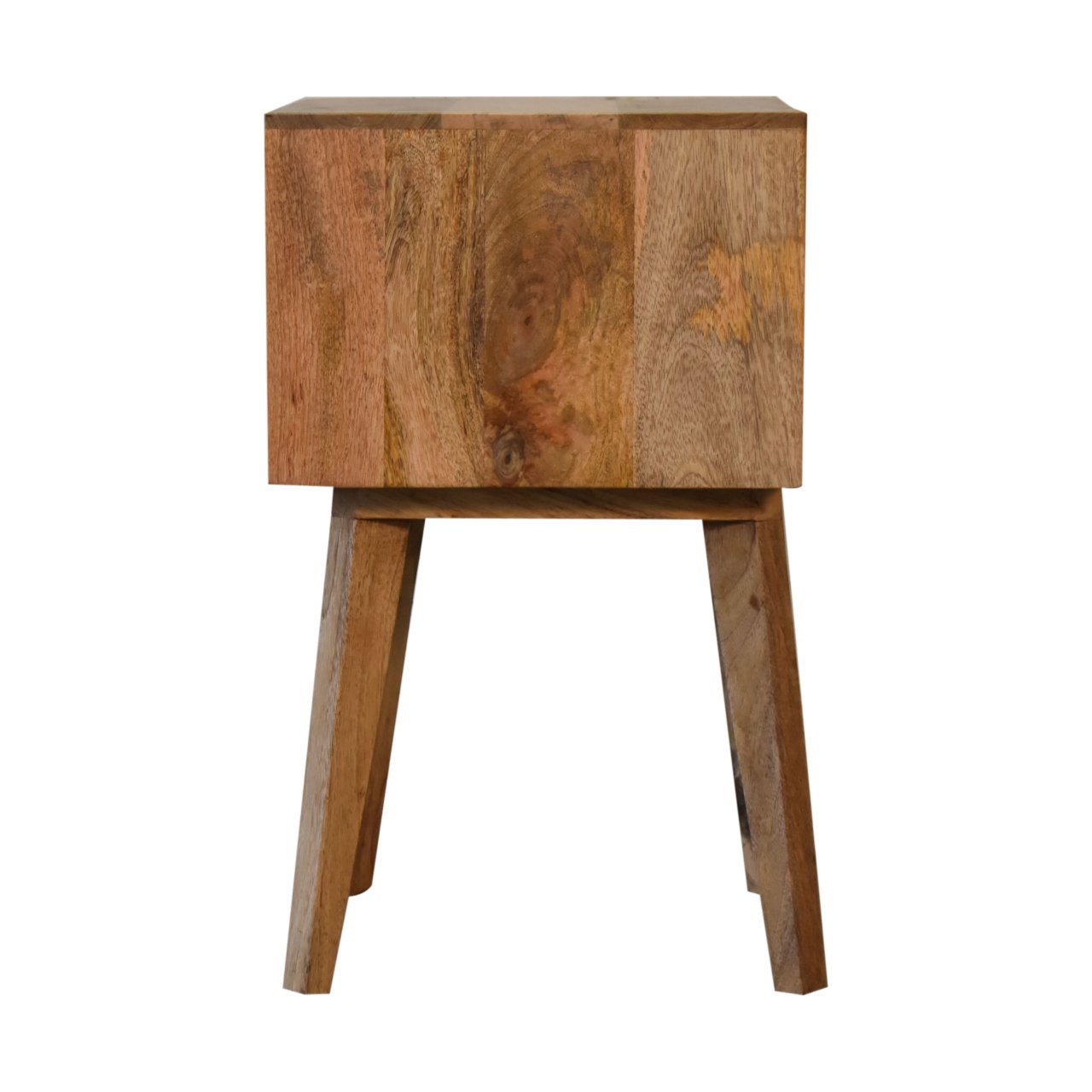Szafka nocna z litego drewna mango – dębowa, 45 cm — model IN2130 - Image 7