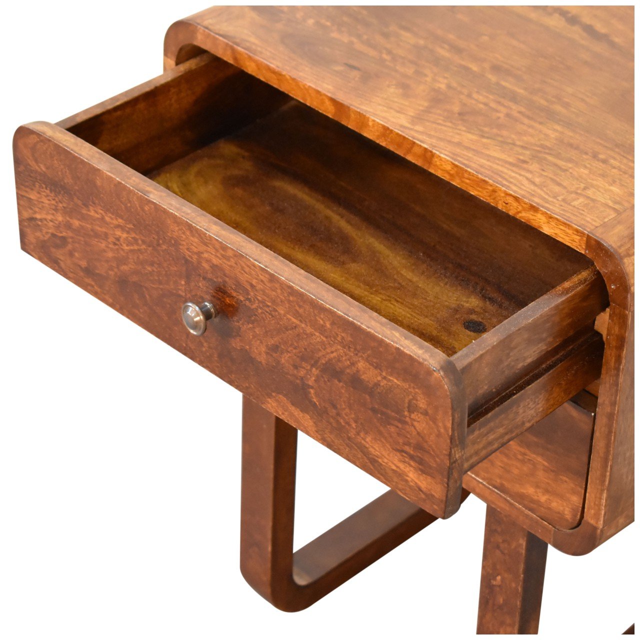 Szafka nocna Artisan IN2136 – lite drewno mango, wykończenie kasztanowe - Image 4