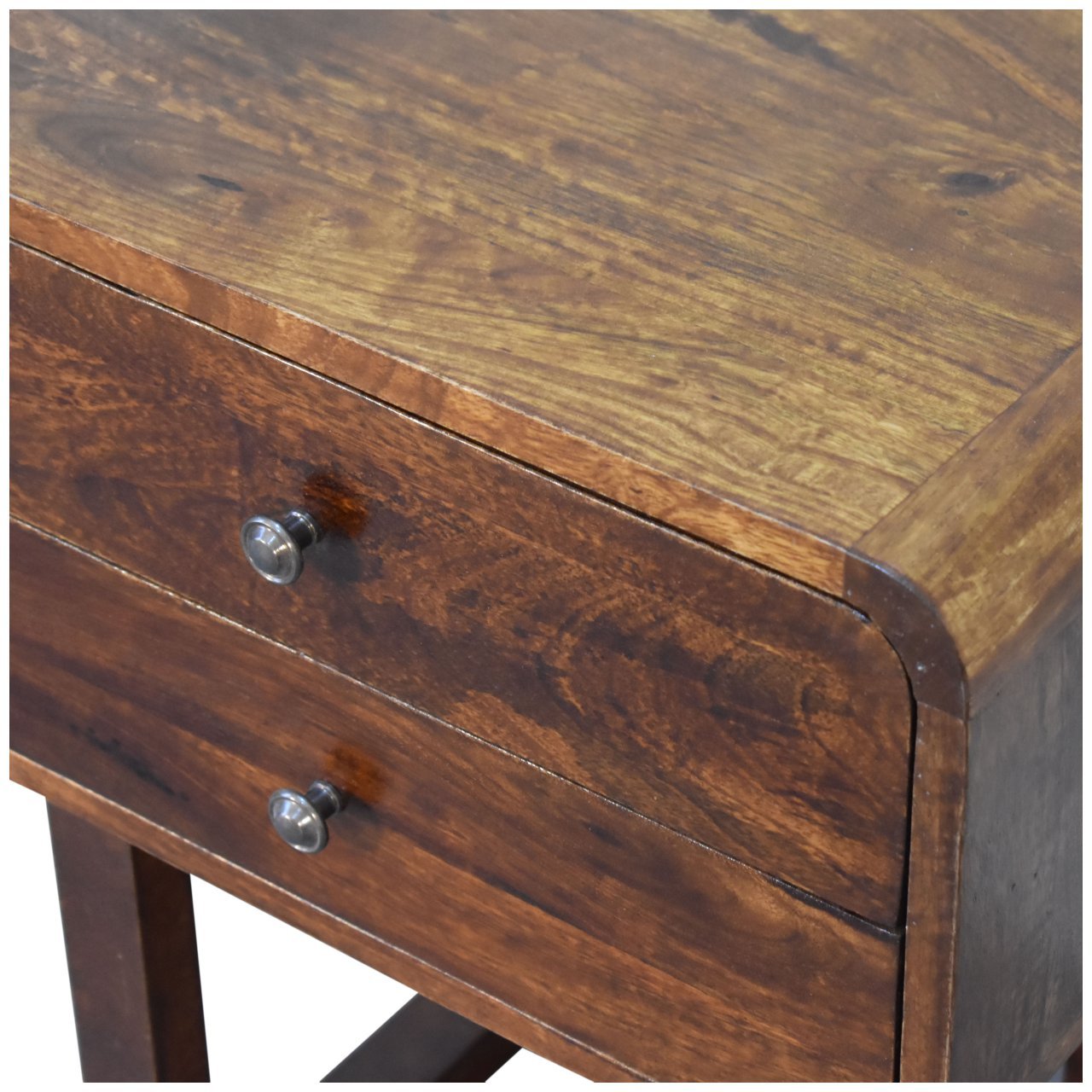 Szafka nocna Artisan IN2136 – lite drewno mango, wykończenie kasztanowe - Image 6