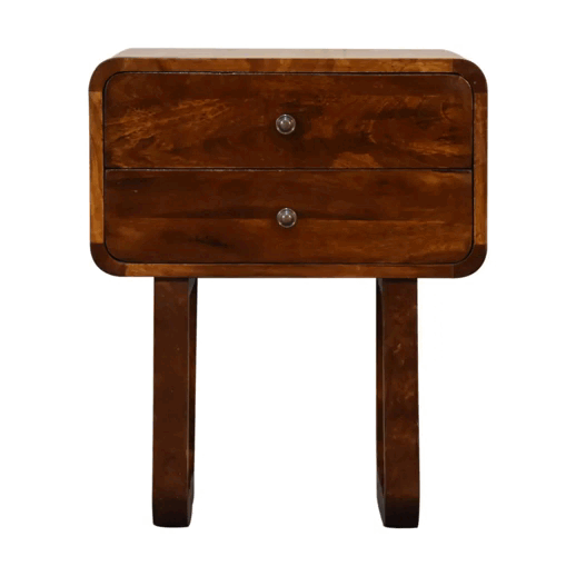Szafka nocna Artisan IN2136 – lite drewno mango, wykończenie kasztanowe - Image 12