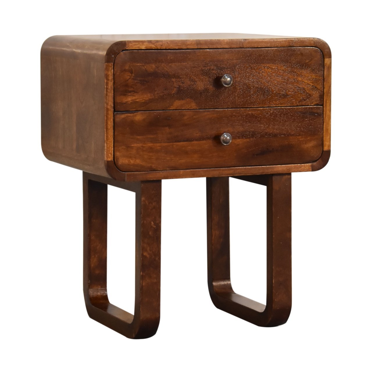 Szafka nocna Artisan IN2136 – lite drewno mango, wykończenie kasztanowe - Image 11