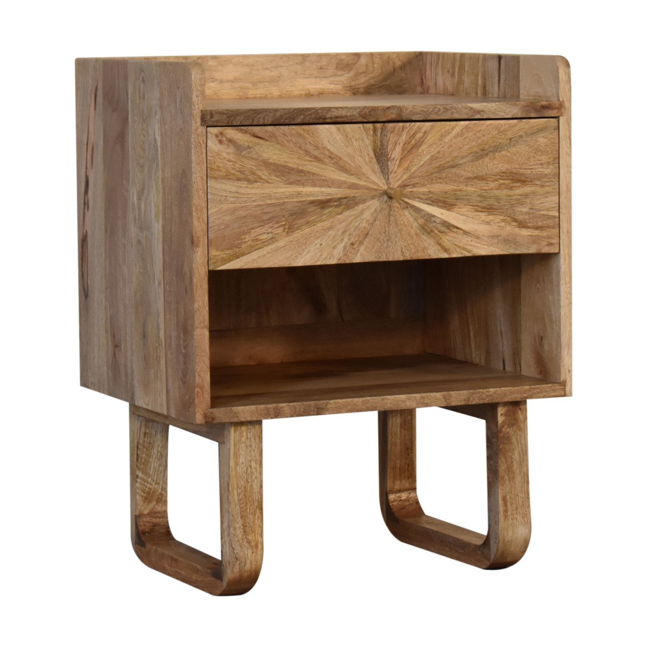 Szafka nocna Artisan IN2140 – lite drewno mango, wykończenie dębowe - Image 2