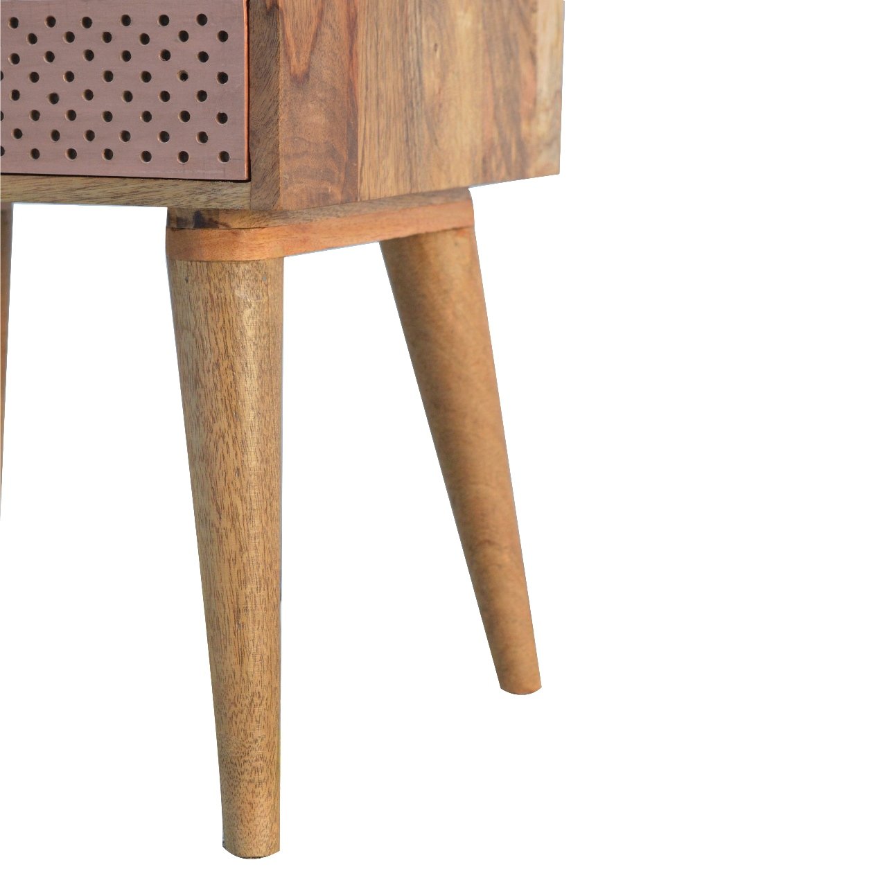 Szafka nocna Artisan IN219 – lite drewno mango, wykończenie dębowe - Image 7