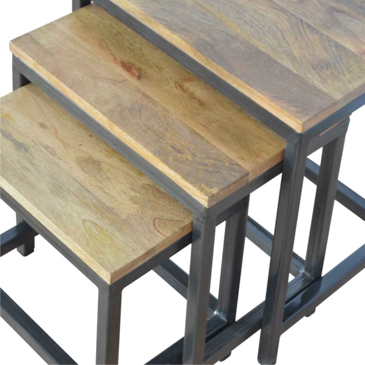 Mebel Artisan Artisan IN226 – lite drewno mango, wykończenie dębowe - obrazek 5