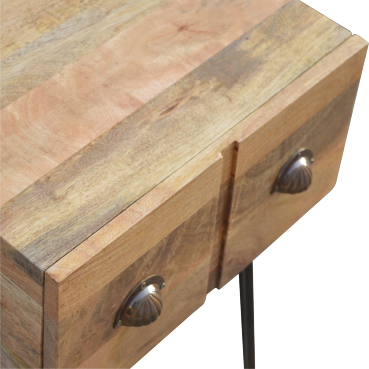 Szafka nocna Artisan IN238 – lite drewno mango, wykończenie dębowe - Image 3