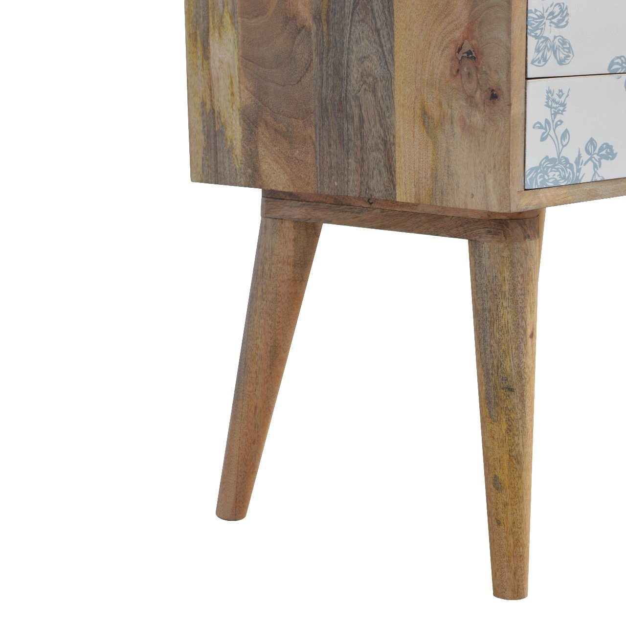 Szafka nocna z litego drewna mango – dębowa, 45 cm — model IN295 - Image 7