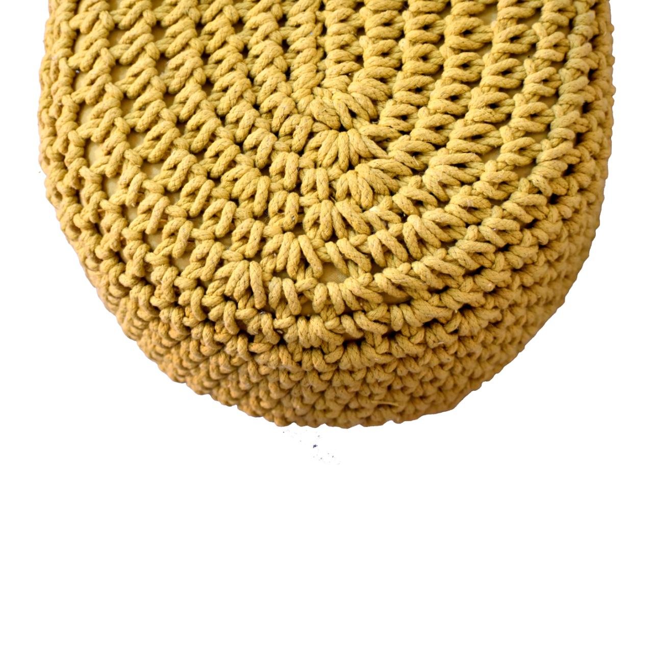 Pufa lub podnóżek Artisan IN3055 – drewno o dębowym charakterze, wykończenie dębowe - obrazek 5