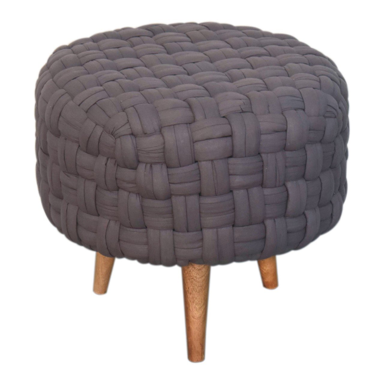 Pufa lub podnóżek Artisan IN3061 – naturalne materiały dobrane przez Artisan, wykończenie rzemieślnicze - Image 2