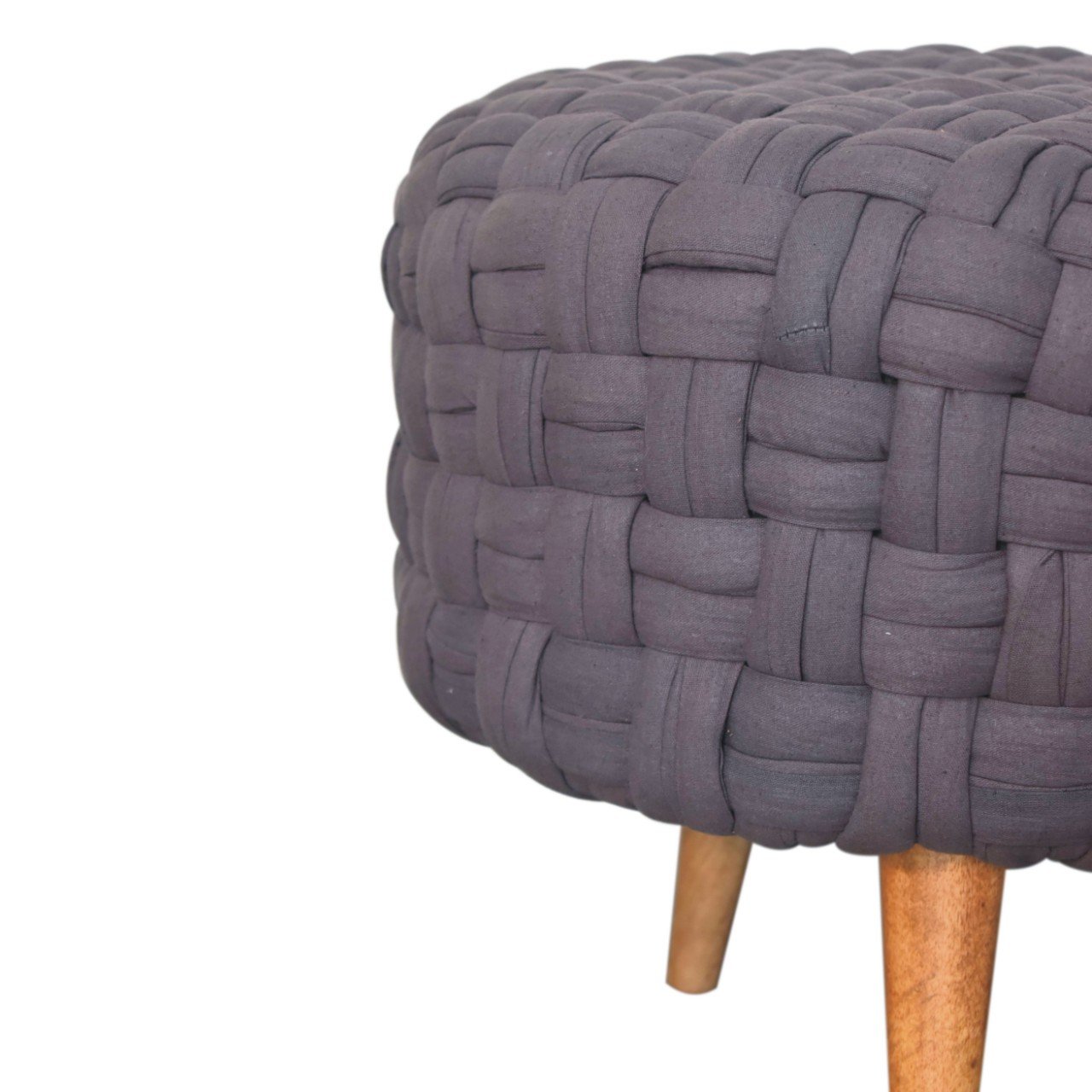Pufa lub podnóżek Artisan IN3061 – naturalne materiały dobrane przez Artisan, wykończenie rzemieślnicze - Image 5