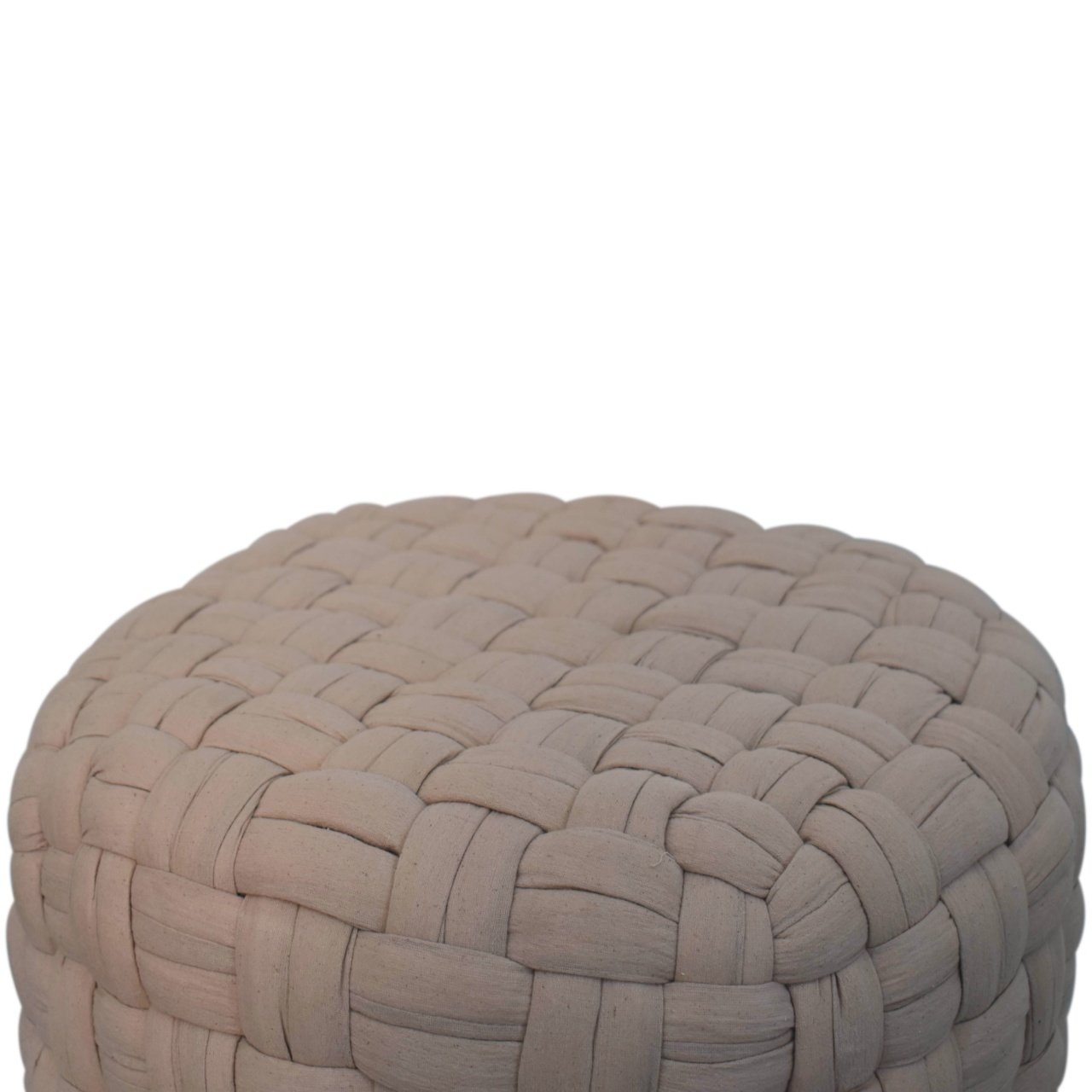 Pufa z naturalnych materiałów – naturalna, 48 cm - Image 3
