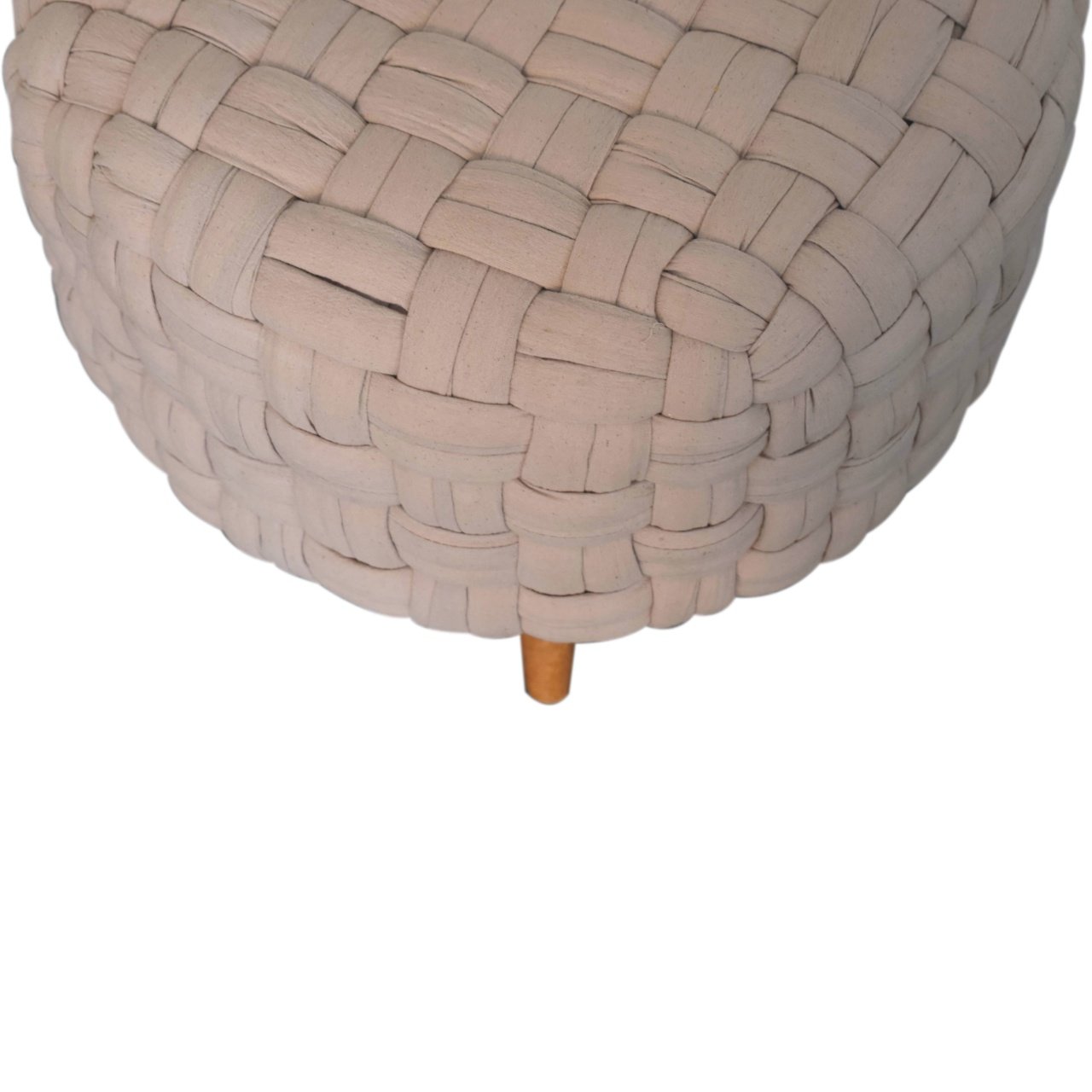 Pufa z naturalnych materiałów – naturalna, 48 cm - Image 4