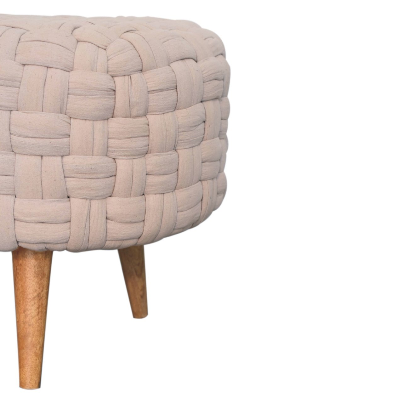 Pufa z naturalnych materiałów – naturalna, 48 cm - Image 5