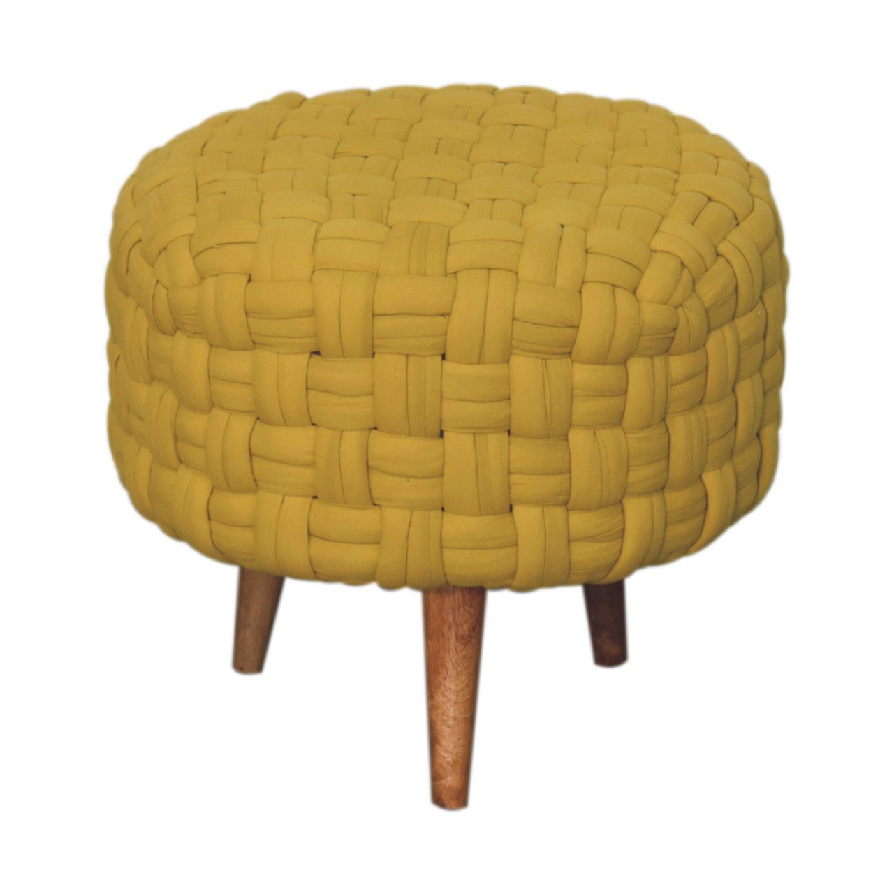 Pufa lub podnóżek Artisan IN3063 – naturalne materiały dobrane przez Artisan, wykończenie rzemieślnicze - Image 2