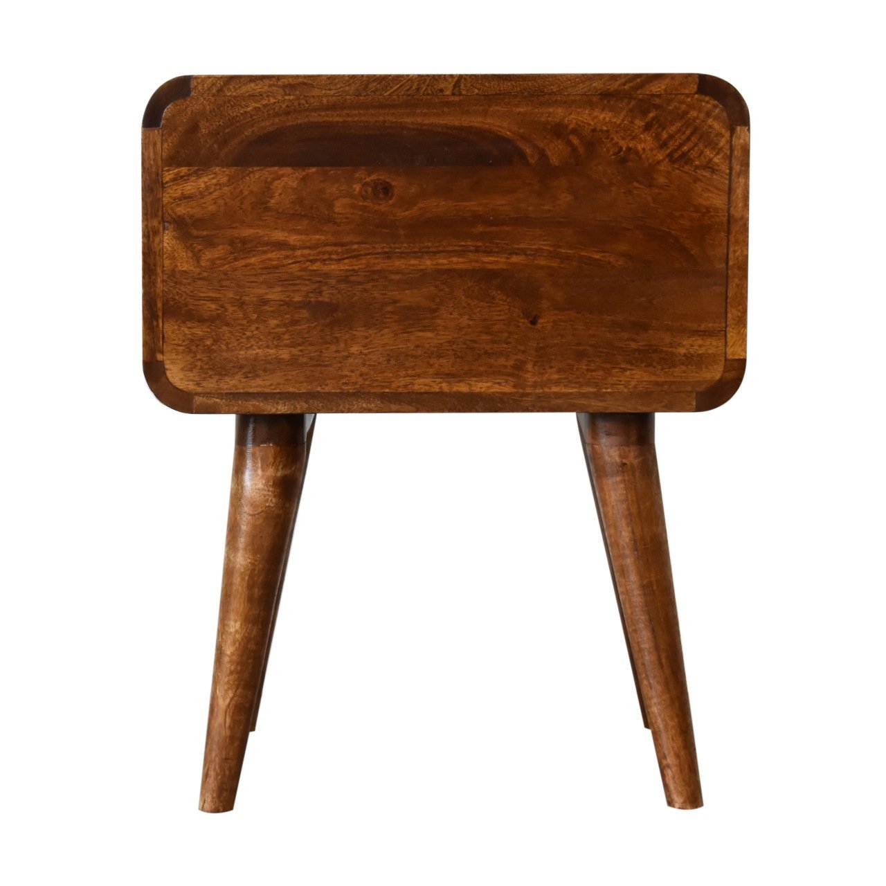 Szafka nocna z litego drewna mango – kasztanowa, 45 cm — model IN308 - Image 8