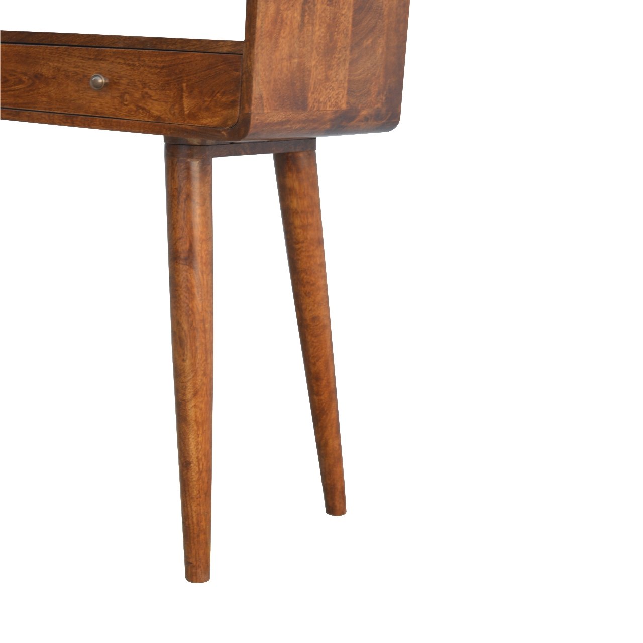 Stół z litego drewna mango – kasztanowy, 90 cm — model IN311 - Image 7