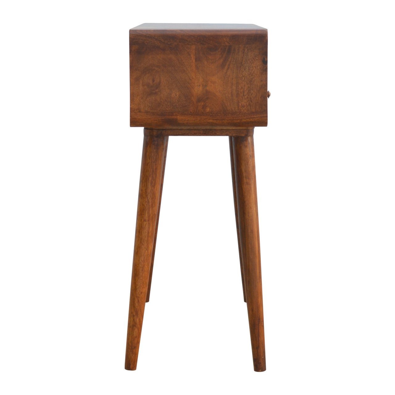 Stół z litego drewna mango – kasztanowy, 90 cm — model IN311 - Image 8