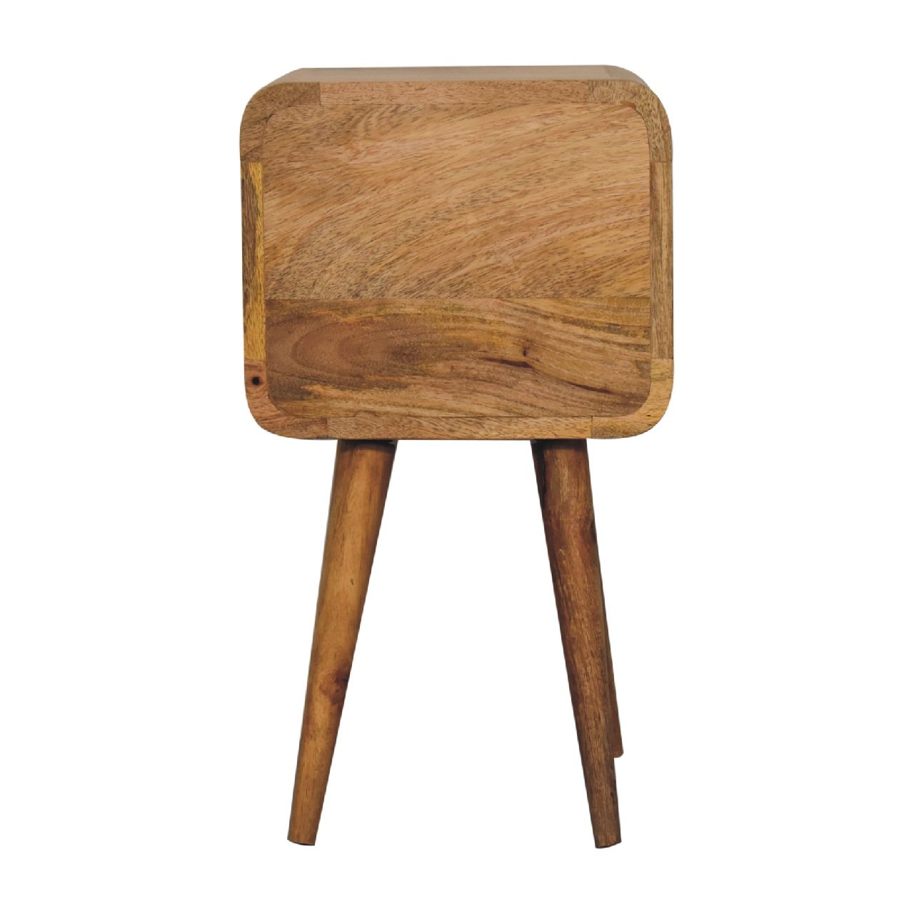 Szafka nocna z litego drewna mango – dębowa, 30 cm — model IN3262 - obrazek 8