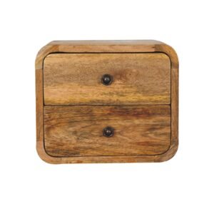 Szafka nocna Artisan IN3264 – lite drewno mango, wykończenie dębowe