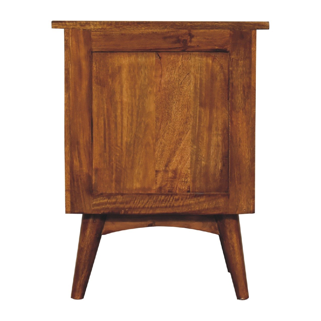Szafka nocna z litego drewna mango – kasztanowa, 45 cm — model IN3269 - Image 9