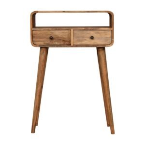 Stół z litego drewna mango – dębowy, 60 cm