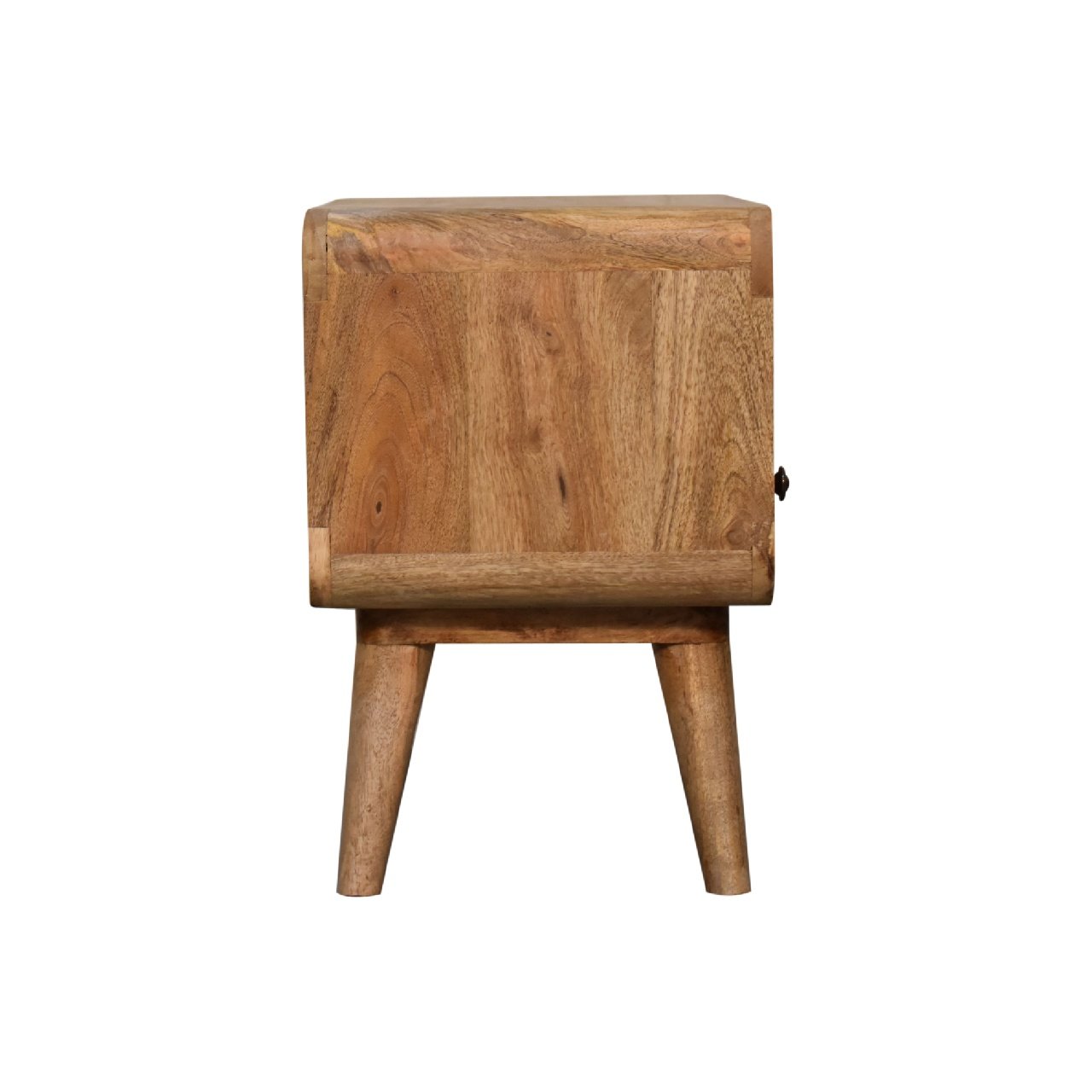 Szafka RTV z litego drewna mango – dębowa, 60 cm - obrazek 8