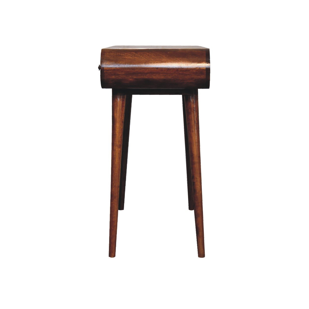 Toaletka z lustrem z litego drewna mango – kasztanowa, 100 cm - obrazek 10