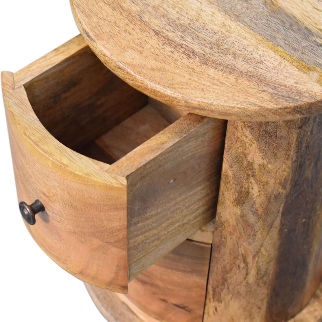 Szafka nocna Artisan IN3290 – lite drewno mango, wykończenie dębowe - Image 6