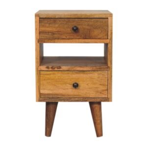 Szafka nocna Artisan IN3292 – lite drewno mango, wykończenie dębowe