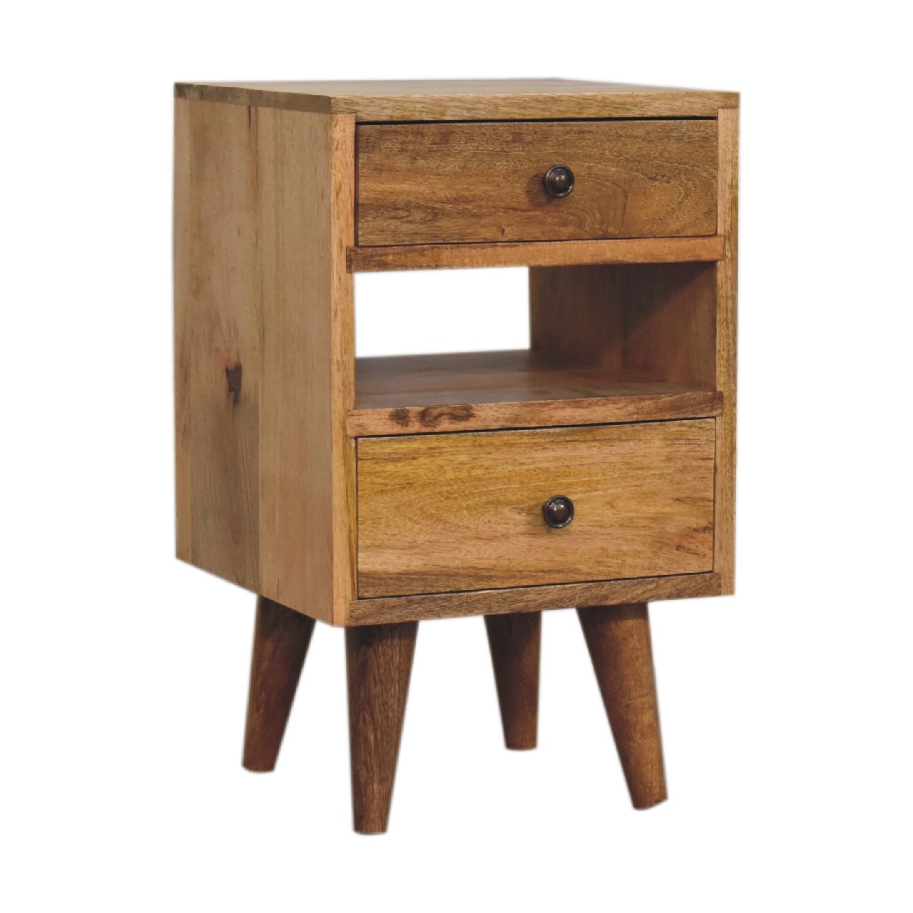 Szafka nocna Artisan IN3292 – lite drewno mango, wykończenie dębowe - Image 2