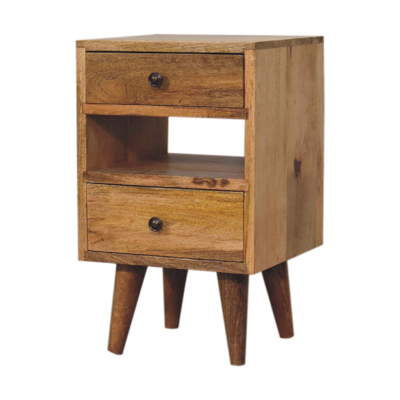 Szafka nocna Artisan IN3292 – lite drewno mango, wykończenie dębowe - Image 3