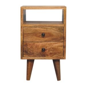 Szafka nocna Artisan IN3293 – lite drewno mango, wykończenie dębowe