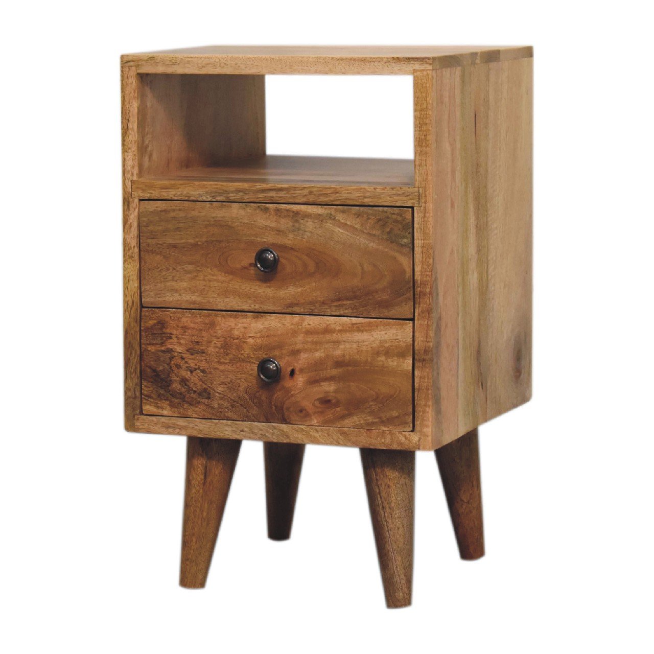 Szafka nocna Artisan IN3293 – lite drewno mango, wykończenie dębowe - Image 2