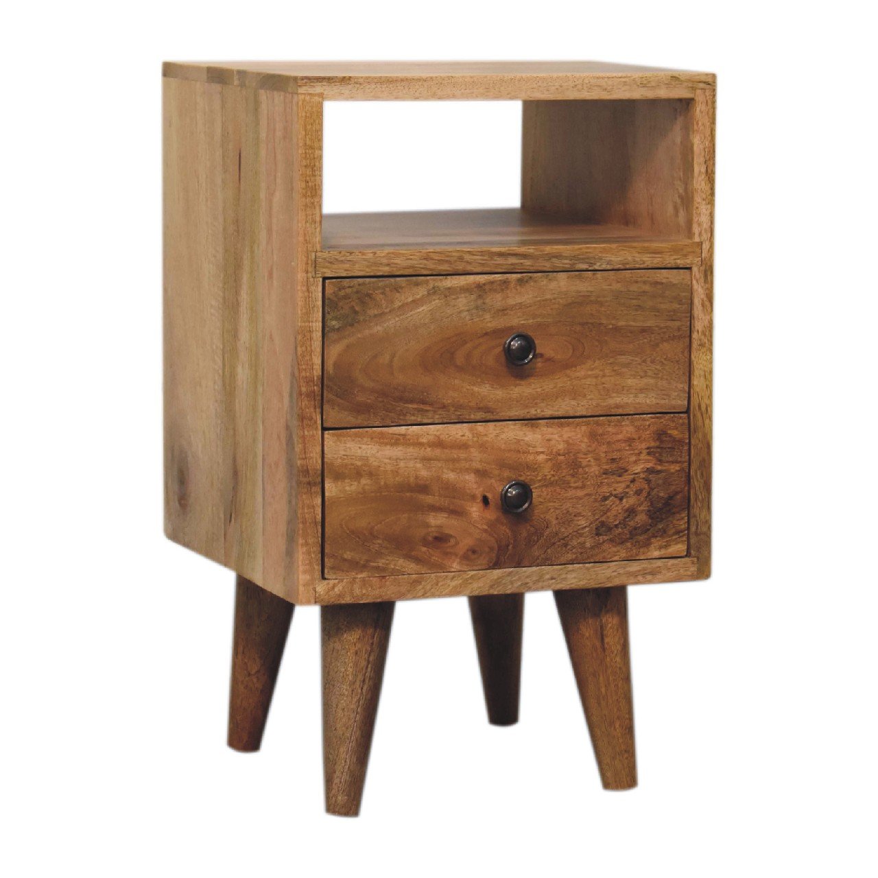 Szafka nocna Artisan IN3293 – lite drewno mango, wykończenie dębowe - Image 3