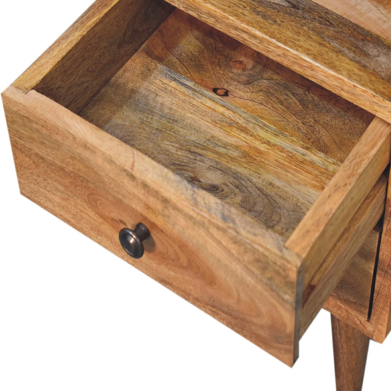 Szafka nocna Artisan IN3293 – lite drewno mango, wykończenie dębowe - Image 6