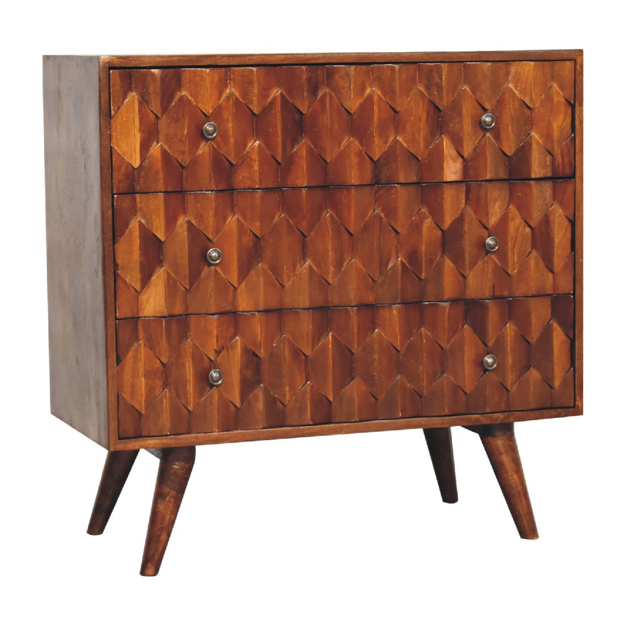 Komoda Artisan IN3295 – lite drewno mango, wykończenie kasztanowe - Image 3